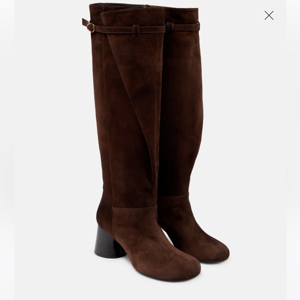 KHAITE Admiral suede knee-high boots sz 40 NEW